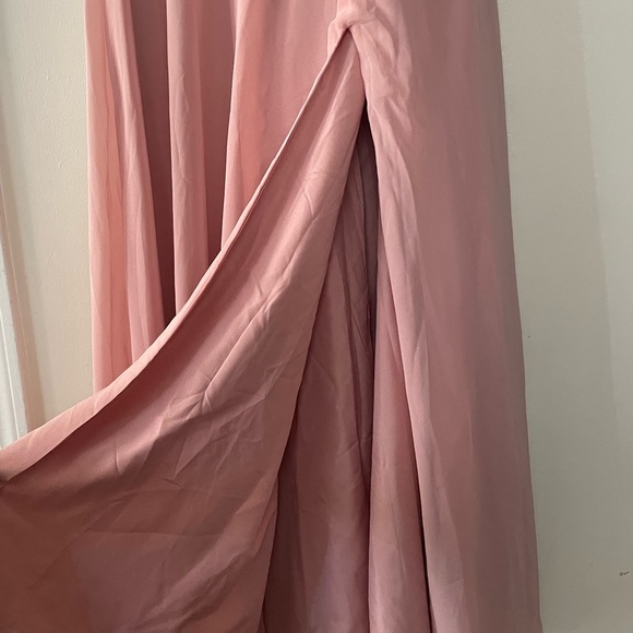 NWT Warm Notices One Shoulder High Split Chiffon Dress 10 - Picture 10 of 13